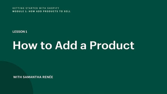 How to add a product to an online store